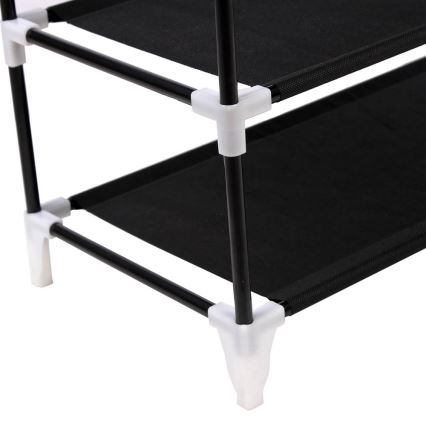 Úložná látková skříň s policemi MATIS 58x160 cm černá