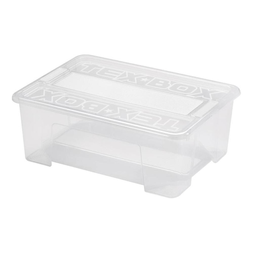 Úložný box TEX BOX 10 l čirá