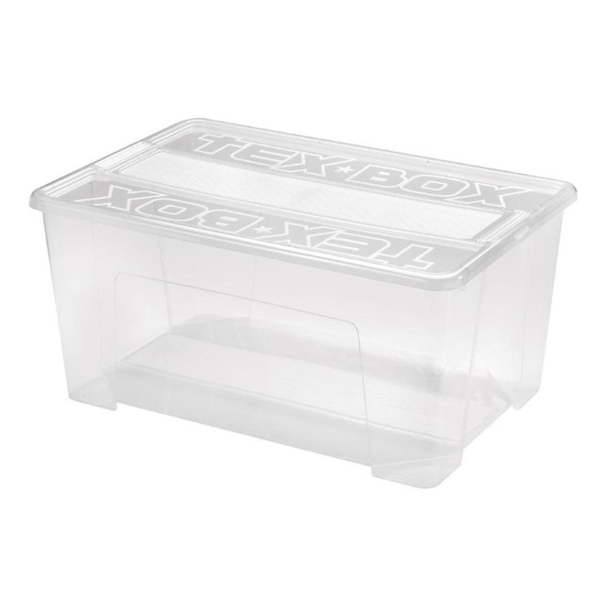 Úložný box TEX BOX 48 l čirá