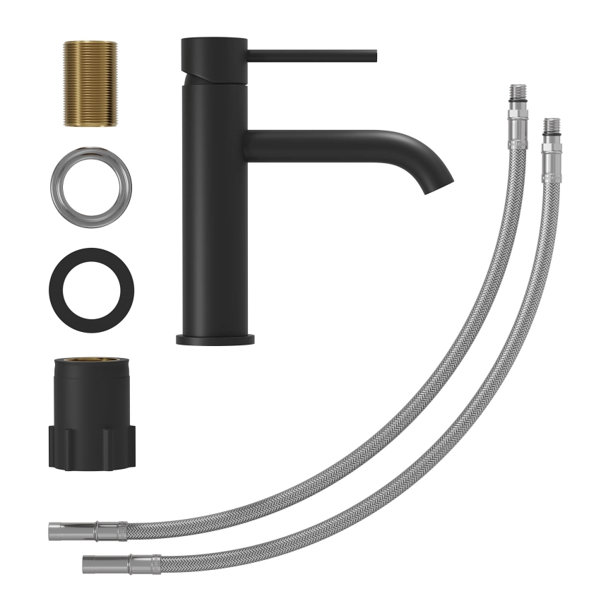 Umyvadlová baterie SOVANG 18,3 cm matná černá