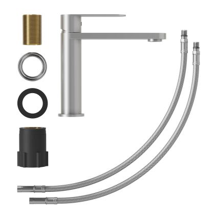 Umyvadlová baterie TARNBY 17,3 cm kartáčovaný nerez