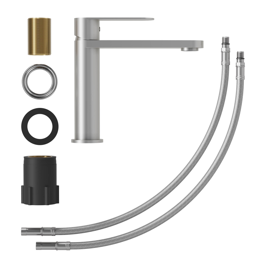 Umyvadlová baterie TARNBY 17,3 cm kartáčovaný nerez