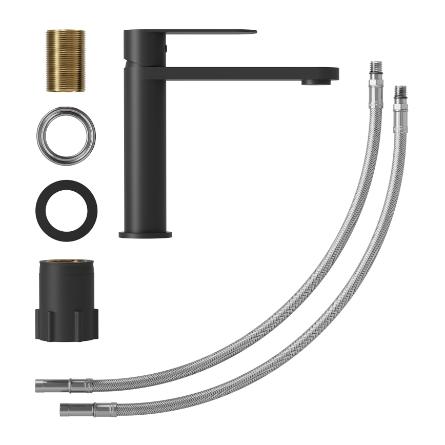 Umyvadlová baterie TARNBY 17,3 cm matná černá