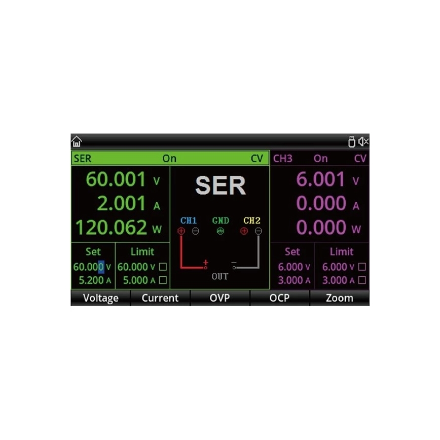 Uni-T UDP3305S - Laboratorní zdroj UDP3305S 0-30V/0-6A