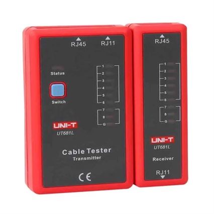 Uni-T UT681L - Tester kabelu 9V 1x6LR61