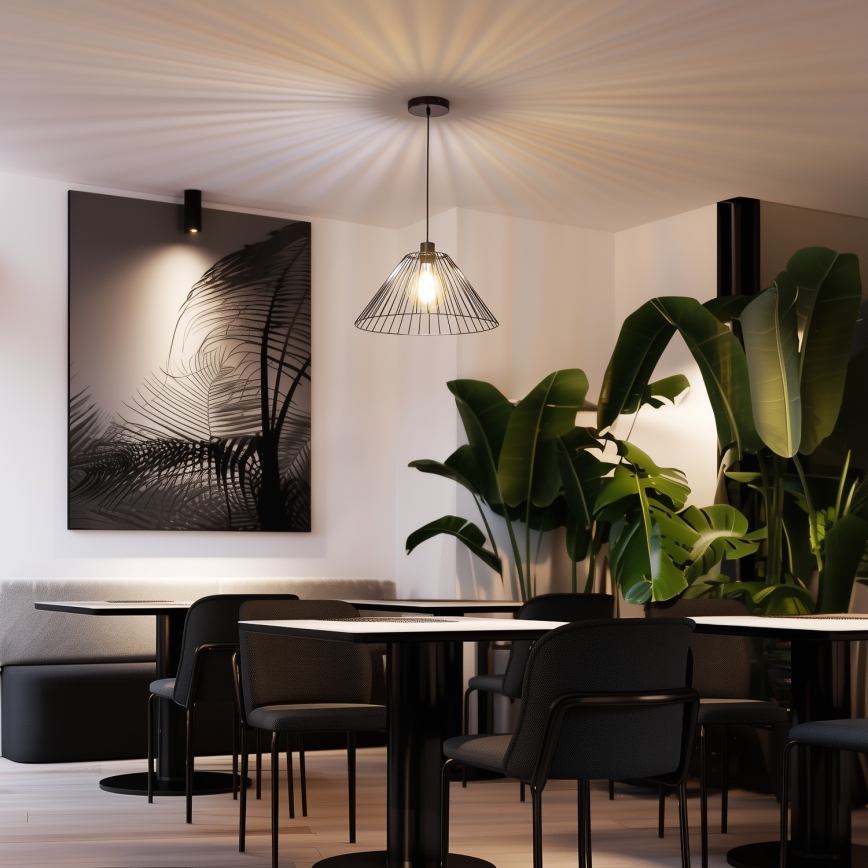 Univerzální stínidlo CURITIBA pr. 45 cm černá