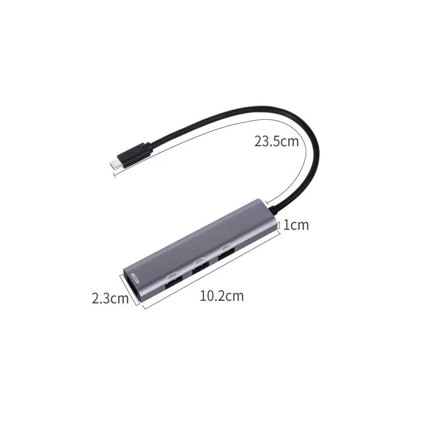 USB-C hub 4v1 Power Delivery 100W