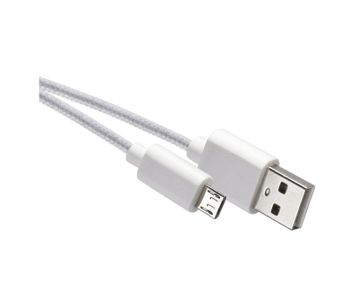  USB kabel USB 2.0 A konektor/USB B micro konektor bílá 