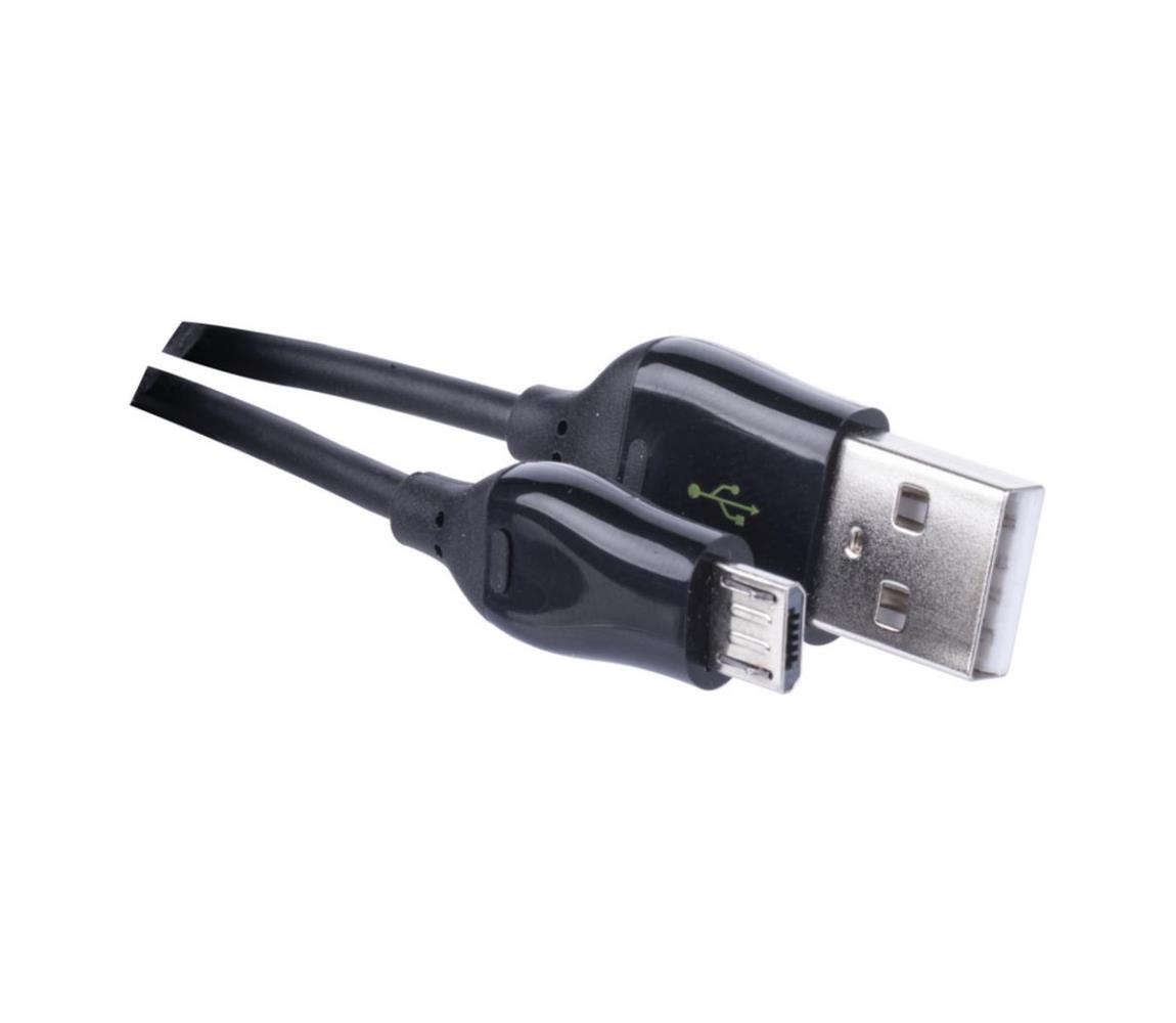 EMOS USB kabel USB 2.0 A konektor/USB B micro konektor černá