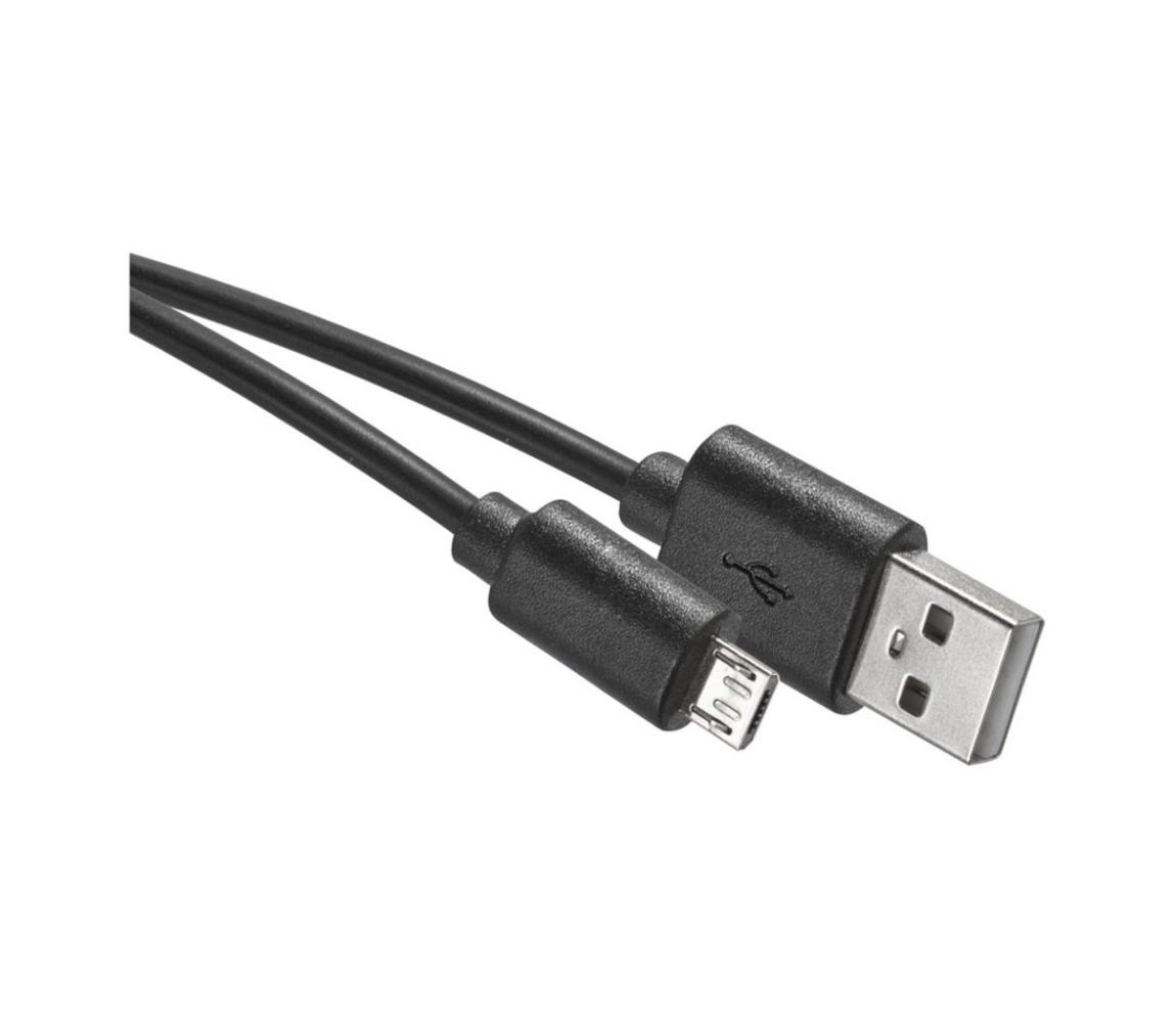 EMOS USB kabel USB 2.0 A konektor/USB B micro konektor černá