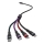 USB kabel USB-A / USB Lightning  / MicroUSB / USB-C 1,2m multicolor