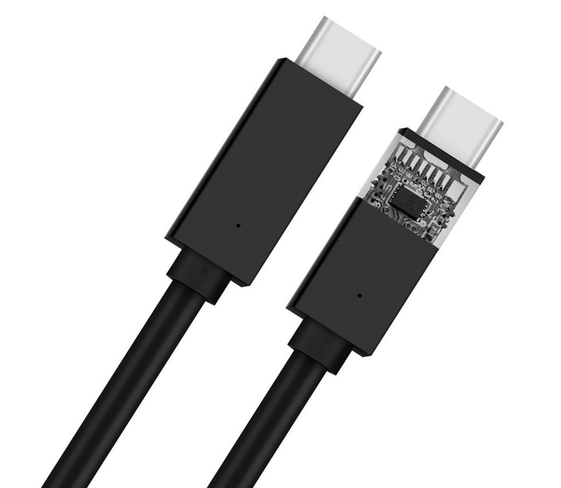 Platinet USB kabel USB-C 2.0 konektor 1m černá PL0429