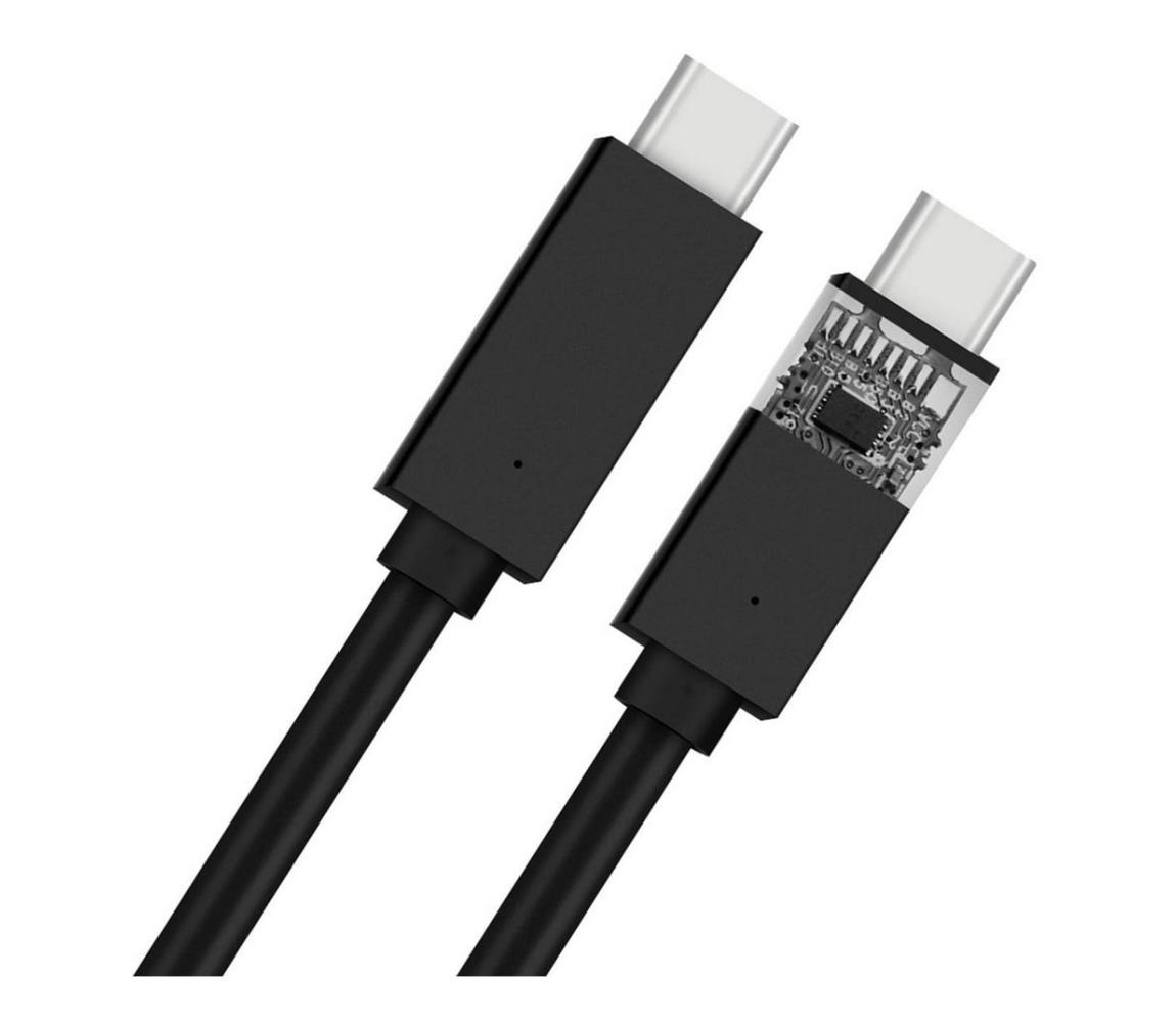 Platinet USB kabel USB-C 2.0 konektor 1m černá PL0429