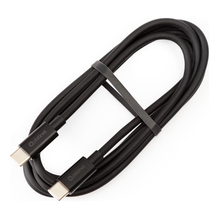 USB kabel USB-C / USB-C konektor 100W 1,5m černá