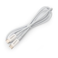 USB kabel USB-C / USB-C konektor 60W 1m bílá