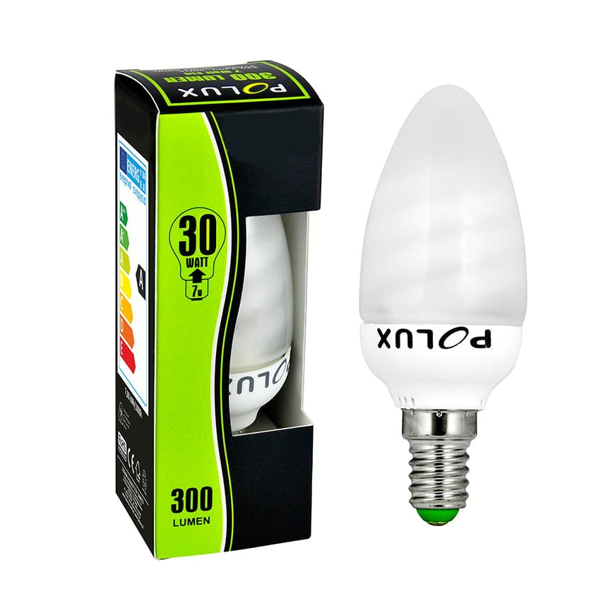 Úsporná žárovka C37 E14/7W/230V 2700K