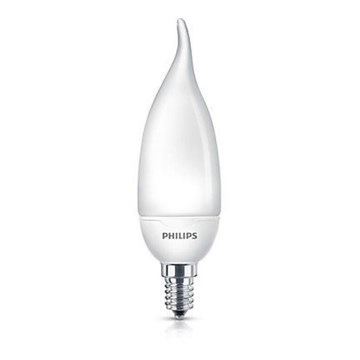 Úsporná žárovka Philips E14/8W/230V - SOFTONE CANDLE BENT Úsporná žárovka Philips E14/8W/230V - SOFTONE CANDLE BENT