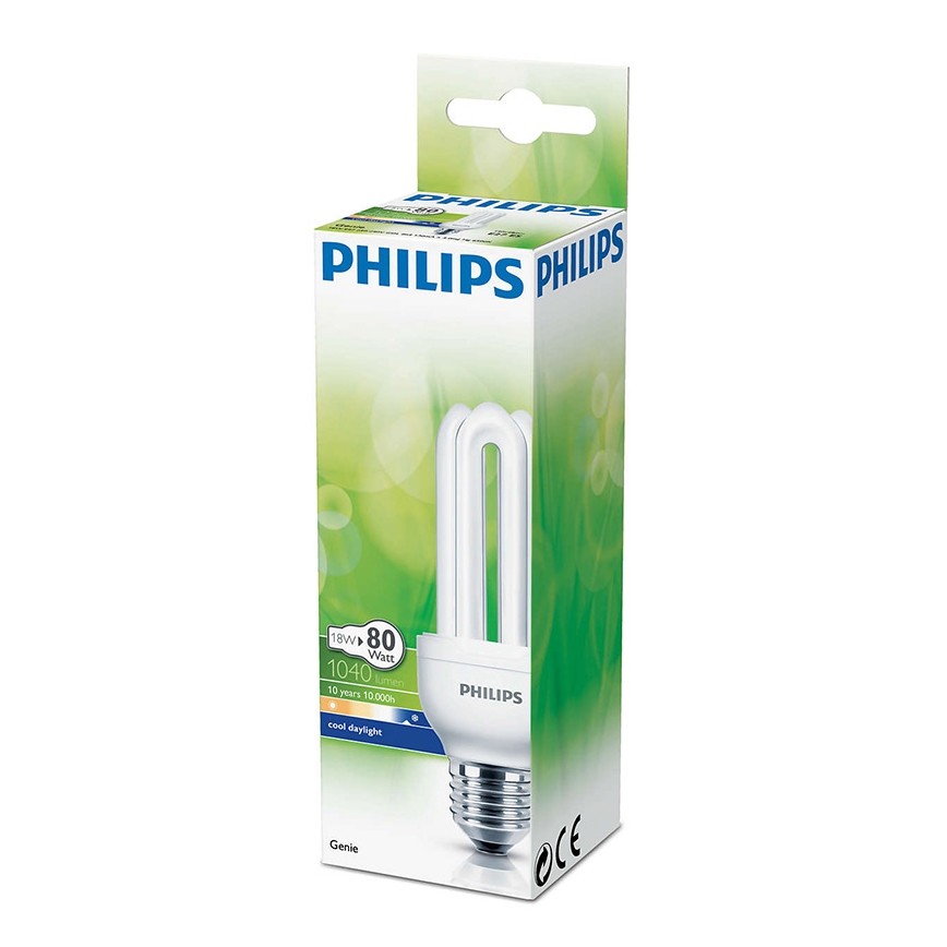 Úsporná žárovka PHILIPS E27/18W/230V 6500K - GENIE