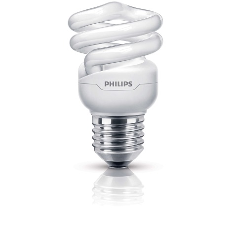 Úsporná žárovka Philips E27/8W/230V 2700K - TORNADO