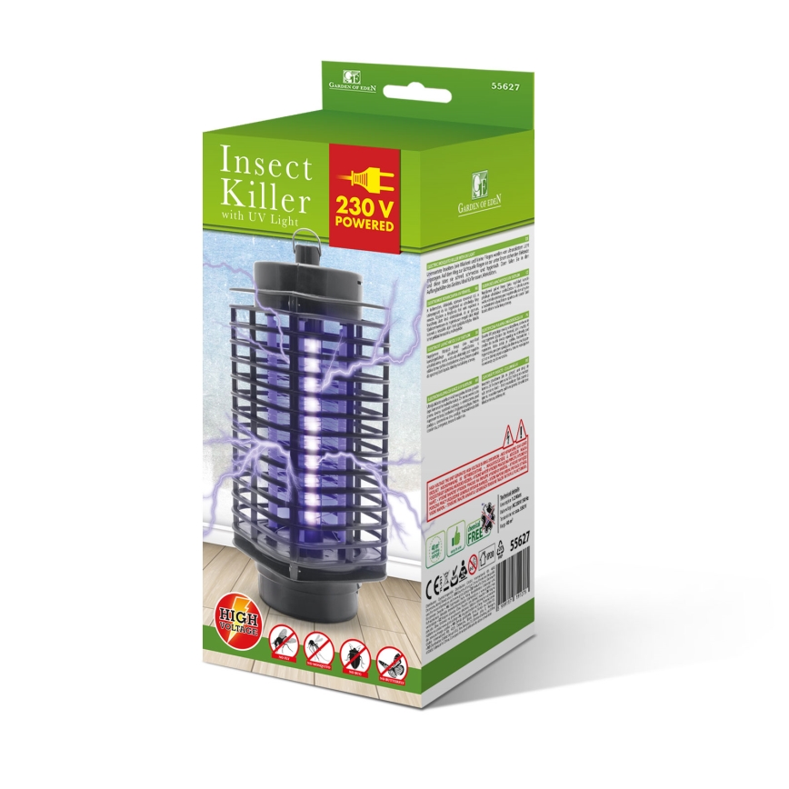 UV Elektrický lapač hmyzu 1,2W/230V černá
