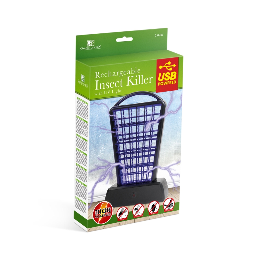 UV lapač hmyzu 1000 mAh/5V černá