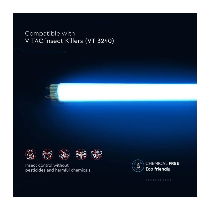 UV Zářivková trubice pro elektrický lapač hmyzu T8 G13/20W/230V 60,5 cm