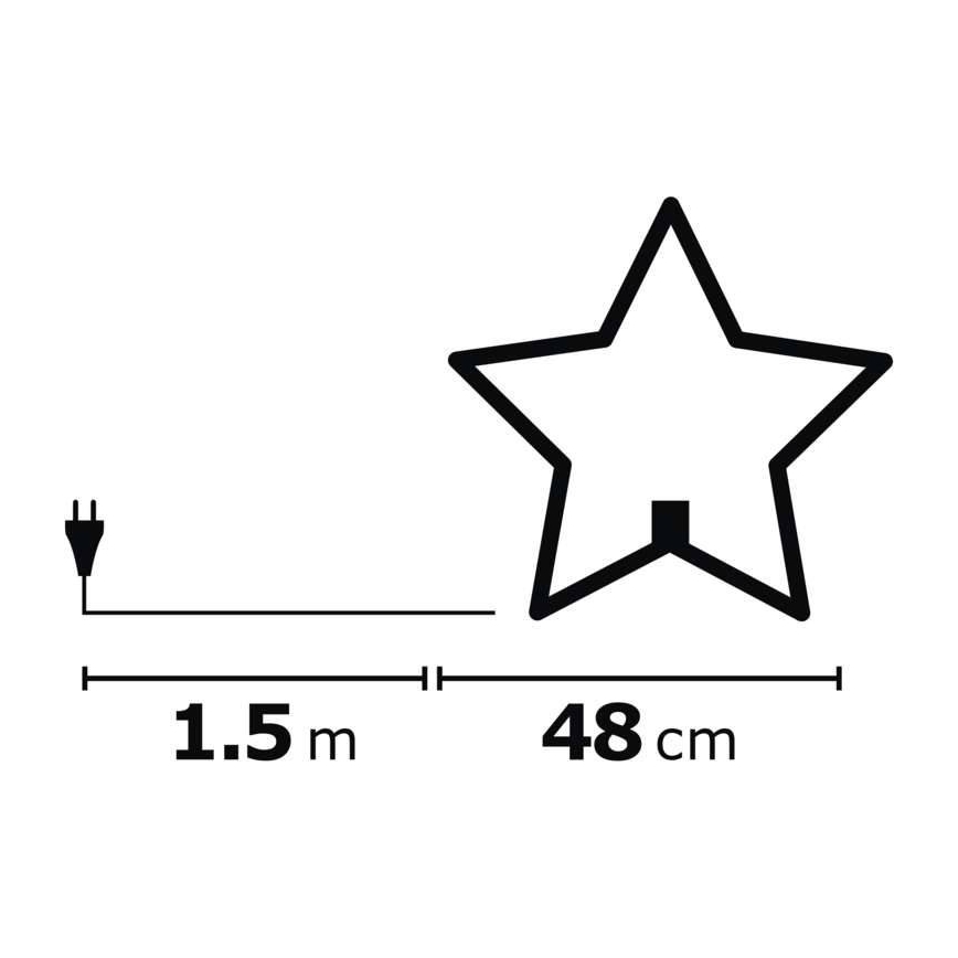 Vánoční dekorace 1xE14/230V šedá