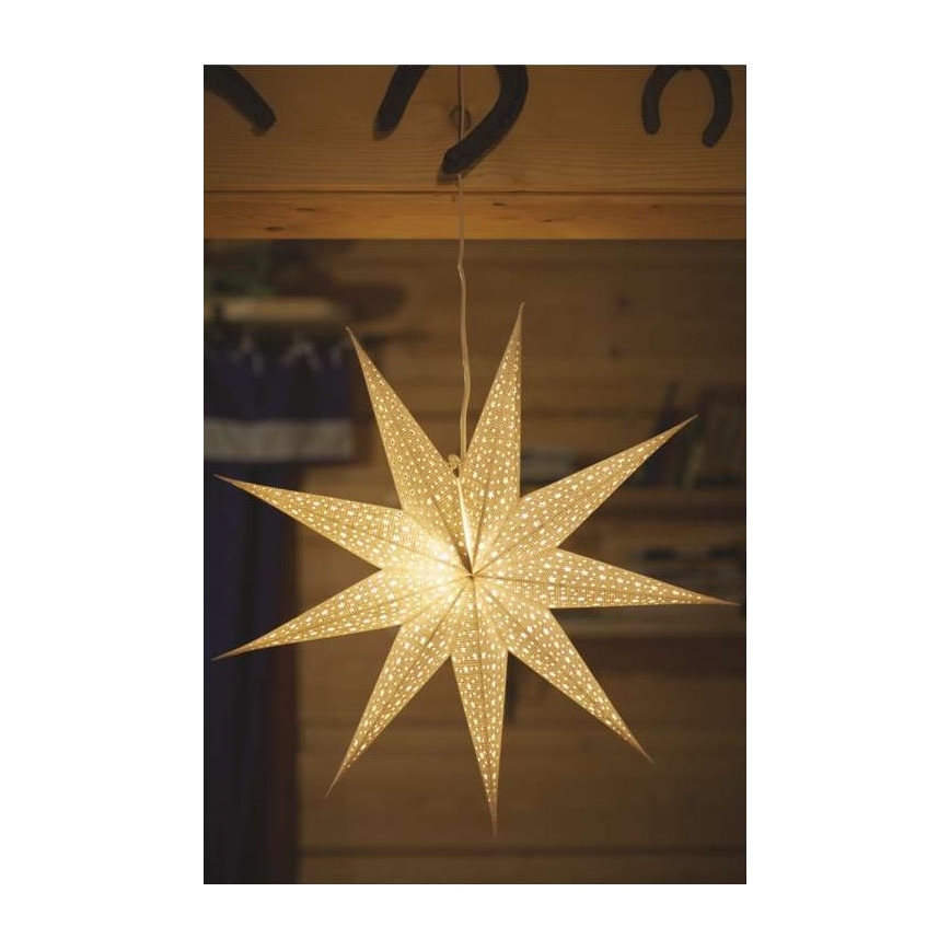Vánoční dekorace 1xE14/25W/230V pr. 60 cm stříbrná
