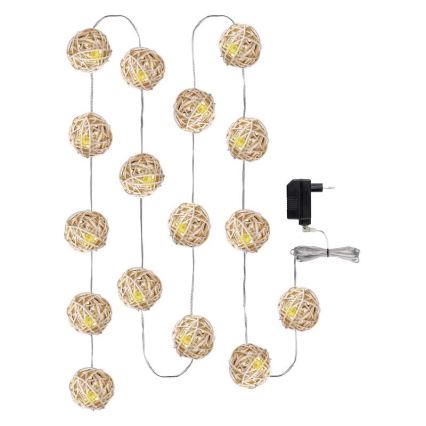 EMOS ZY1402 - Vánoční dekorace vnitřní IP20 Koule 3m 16xLED/1,2W/230V