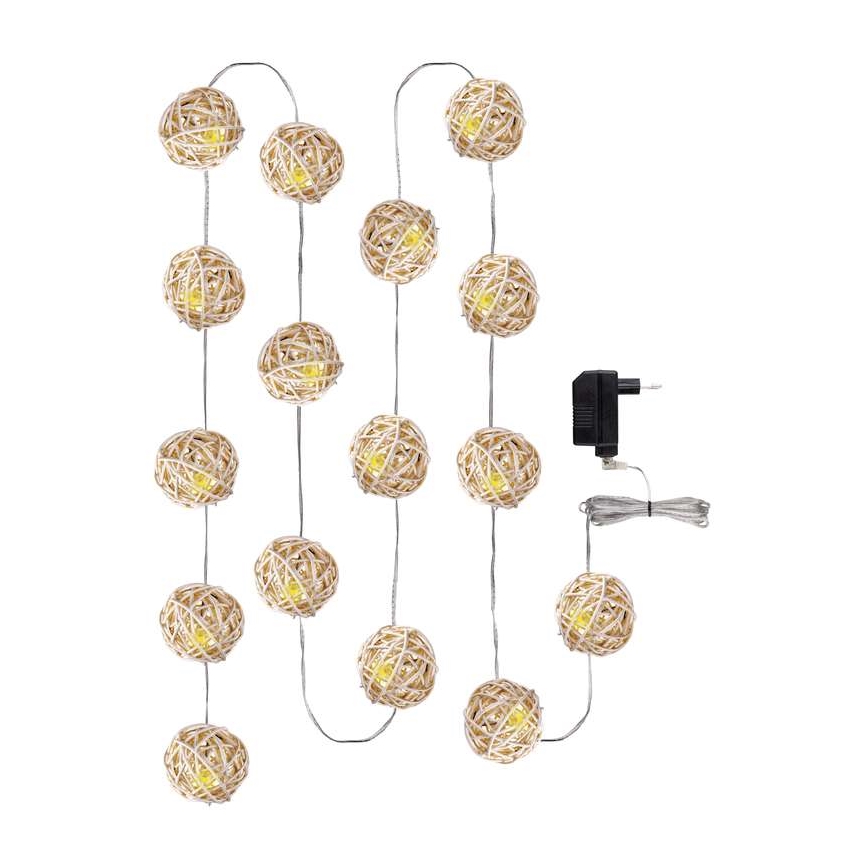 EMOS ZY1402 - Vánoční dekorace vnitřní IP20 Koule 3m 16xLED/1,2W/230V