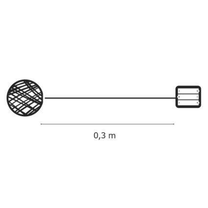 EMOS ZY1420 - Vánoční dekorace vnitřní IP20 Ratanové koule 20xLED/2W/4,5V