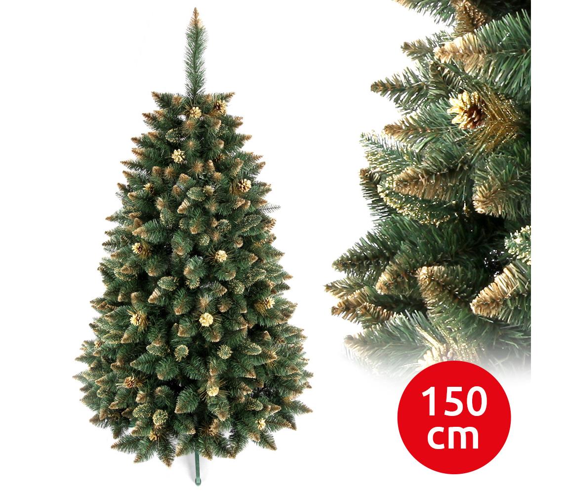 ANMA Vánoční stromek GOLD 150 cm borovice AM0047