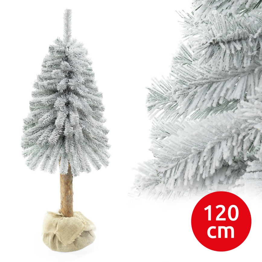 Vánoční stromek na kmenu NATURAL WITH SNOW 120 cm jedle