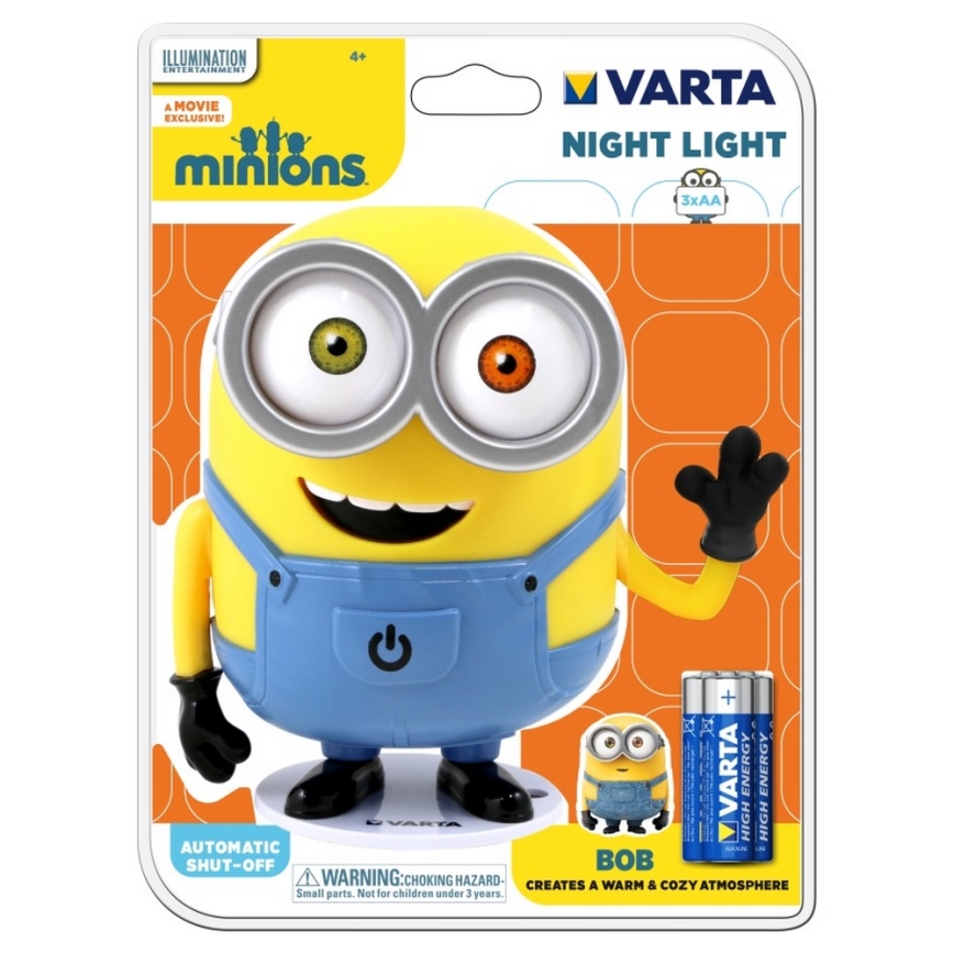 Varta 15615 - LED Dětská noční lampička MINIONS LED/3xAA