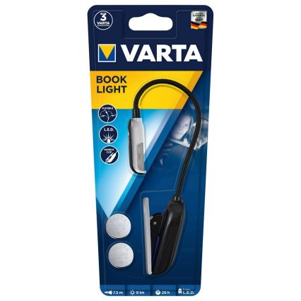 Varta 16618101421 - LED Lampa s klipem BOOK LIGHT LED/2xCR2032