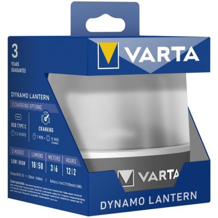 Varta 17670101111 - LED Nabíjecí svítidlo DYNAMO LANTERN LED/5V 350 mAhIP54