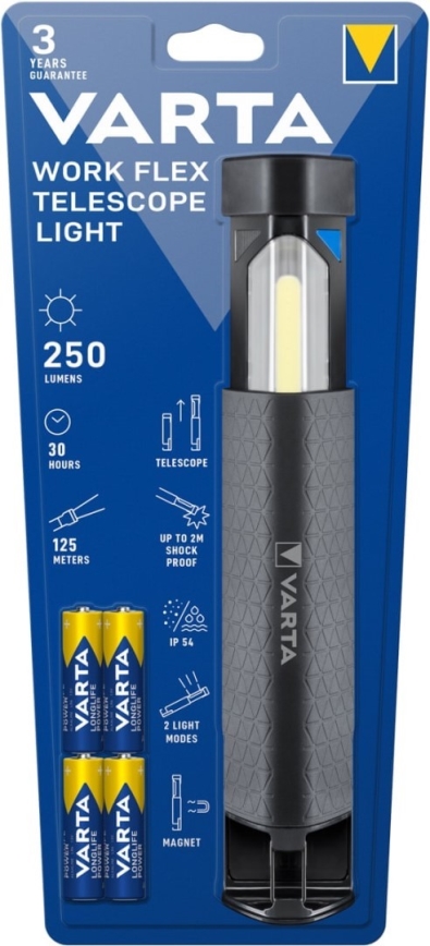 Varta 18646101421 - LED Svítilna WORK FLEX LED/4xAA IP54