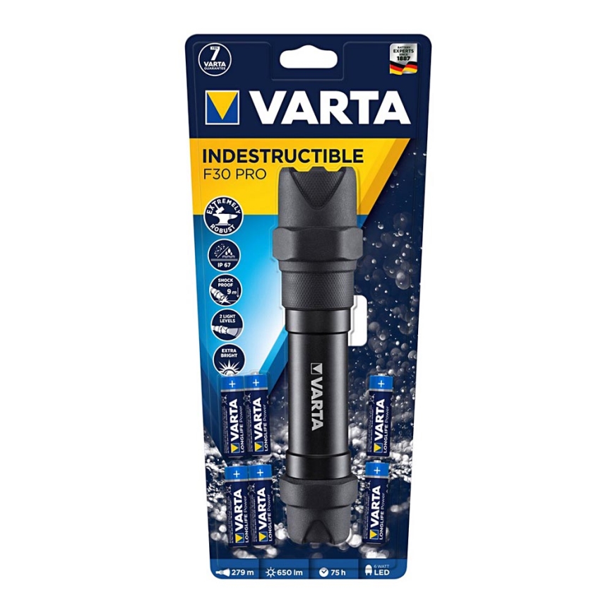 Varta 18714101421 - LED Svítilna INDESTRUCTIBLE LED/6W/6xAA