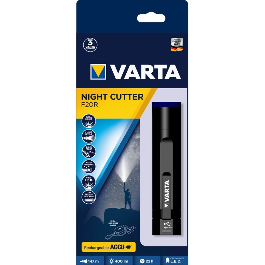 VARTA 18900 - LED Svítilna USB LED/6W