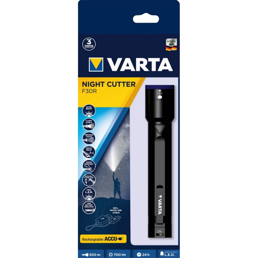 VARTA 18901 - LED Svítilna USB LED/10W - power bank 2600mAh