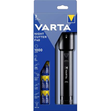 Varta 18902101121 - LED Stmívatelná svítilna NIGHT CUTTER LED/6xAA IPX4