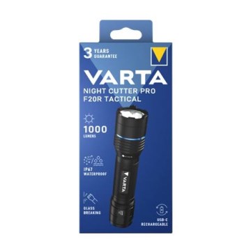 Varta 18920101111 - LED Nabíjecí svítilna NIGHT CUTTER PRO F20R LED/USB IP67