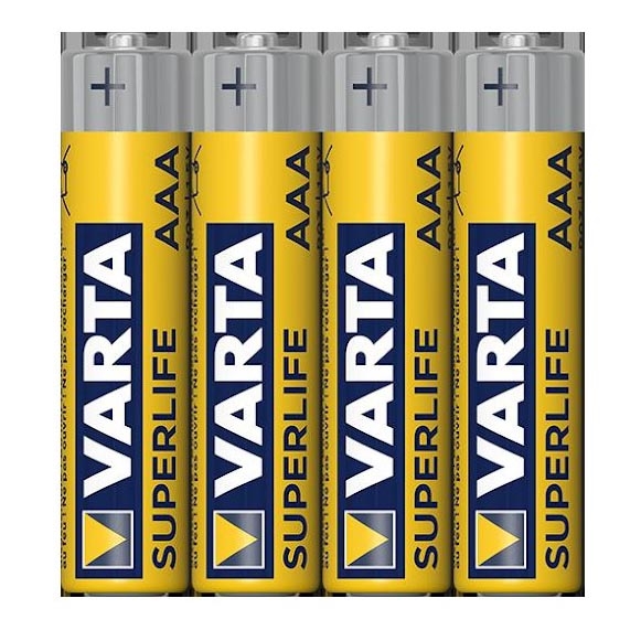 Varta 2003101304 - 4 ks Zinkouhlíková baterie SUPERLIFE AAA 1,5V