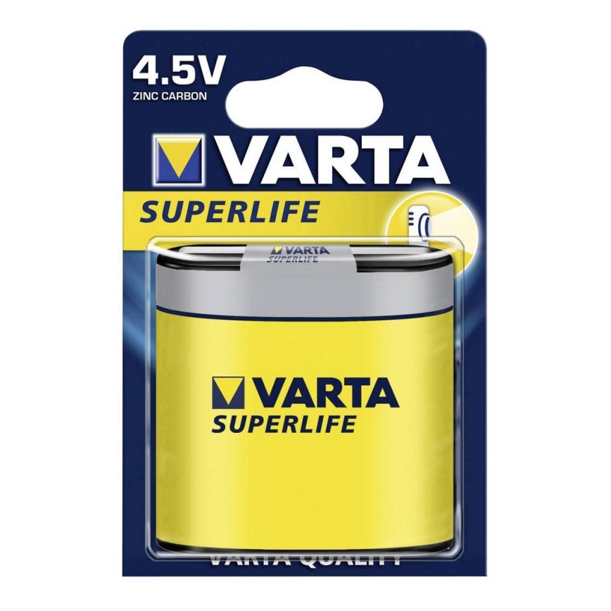 Varta 2012 - 1 ks Zinkouhlíková baterie SUPERLIFE 4,5V