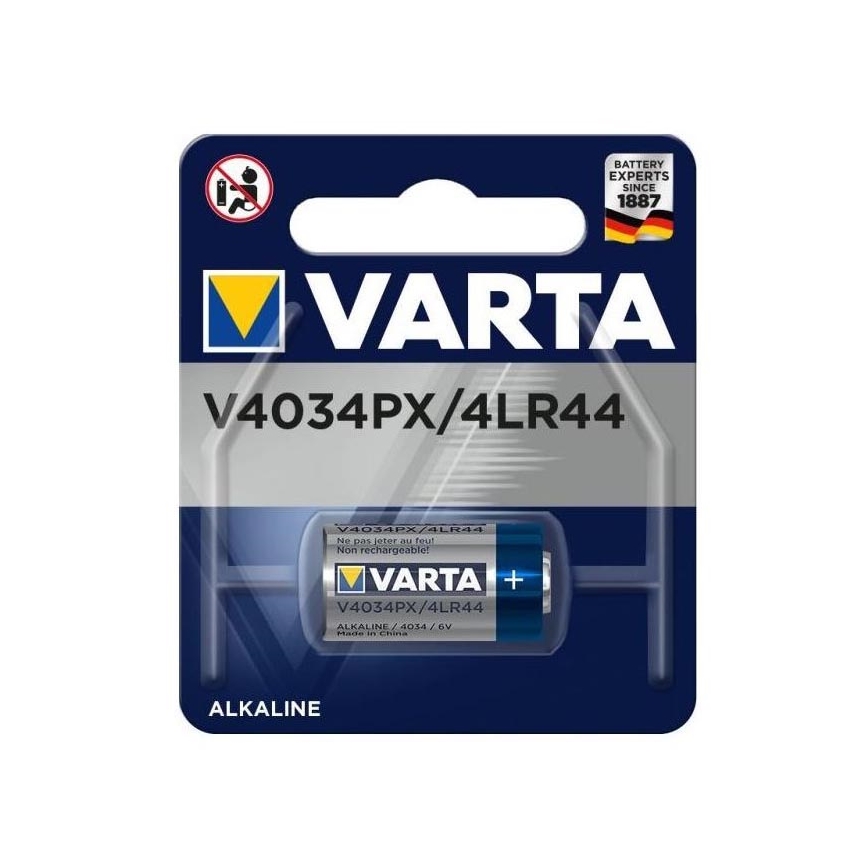 Varta 4034101401 - 1 ks Alkalická baterie ELECTRONICS V4034PX/4LR44 6V