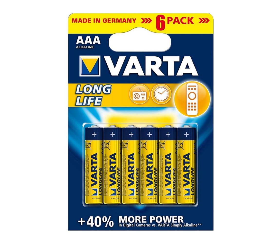 VARTA Varta 4103 - 6 ks Alkalické baterie LONGLIFE EXTRA AAA 1,5V VA0010