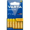 Varta 4103101746 - 6 ks Alkalické baterie LONGLIFE AAA 1,5V