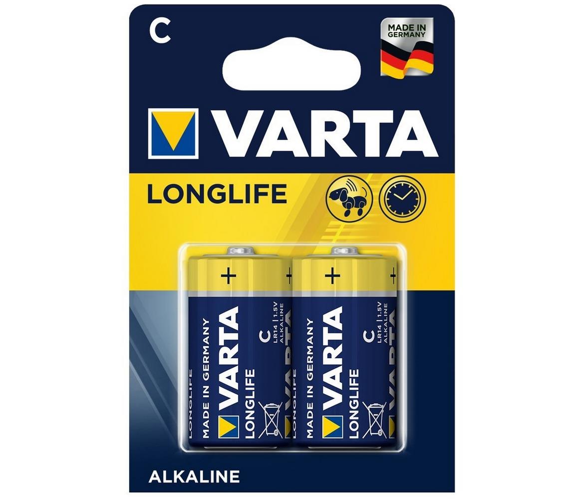 VARTA Varta 4114 - 2 ks Alkalická baterie LONGLIFE EXTRA C 1,5V 