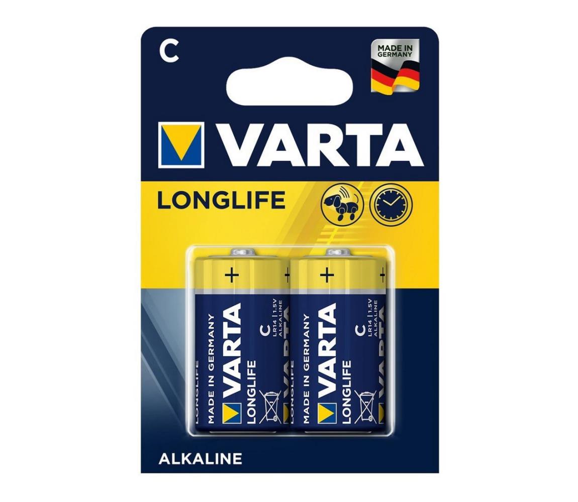 Varta Varta 4114 - 2 ks Alkalická baterie LONGLIFE EXTRA C 1,5V VA0007