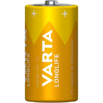 Varta 4114101422 - 2 ks Alkalické baterie LONGLIFE LR14/C 1,5V